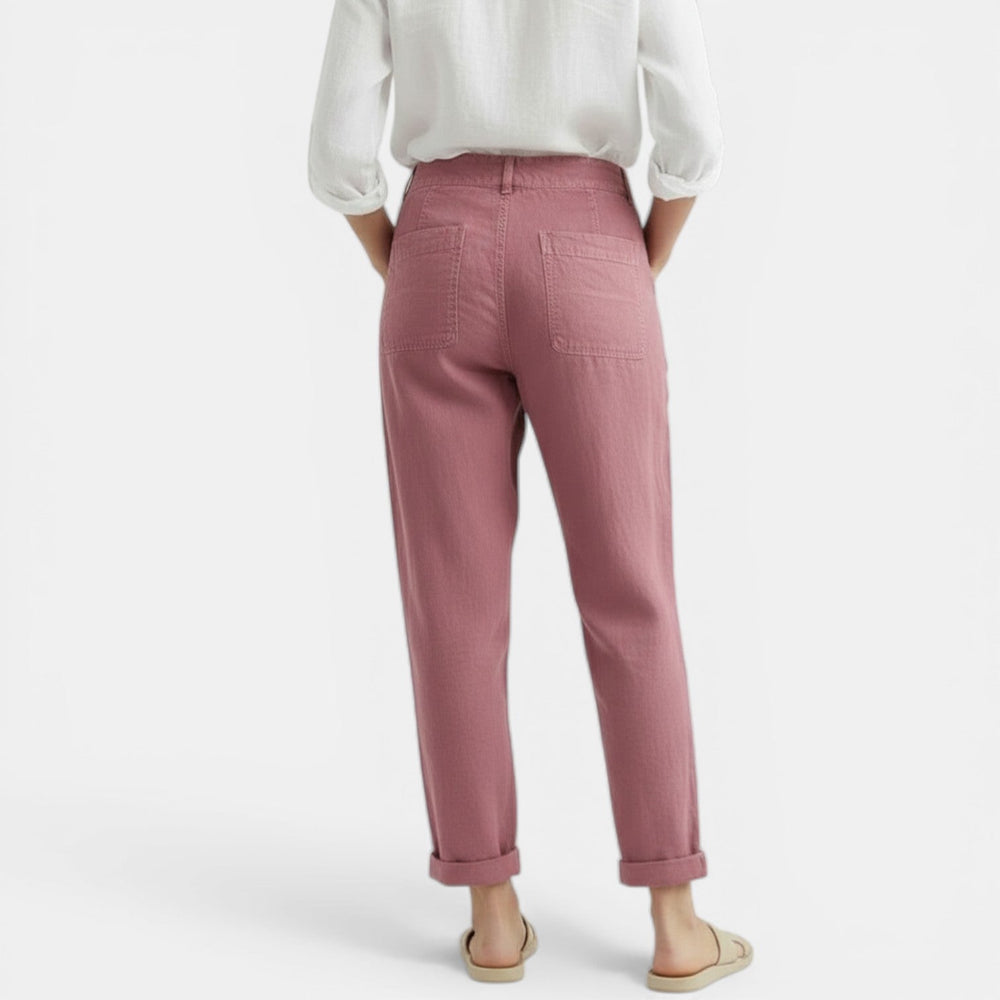 Women's Wide-Leg Cotton Linen Casual Pants