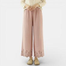Women's Summer Linen and Cotton Wide-Leg Pants