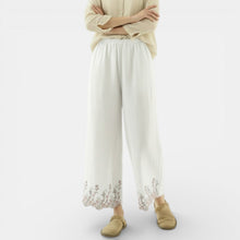 Women's Summer Linen and Cotton Wide-Leg Pants