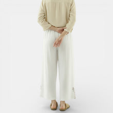 Women's Summer Linen and Cotton Wide-Leg Pants