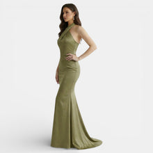 Women's Halter Neck Bodycon Maxi Dress