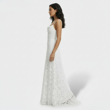 Women's Floral Open Back Long Party Dress