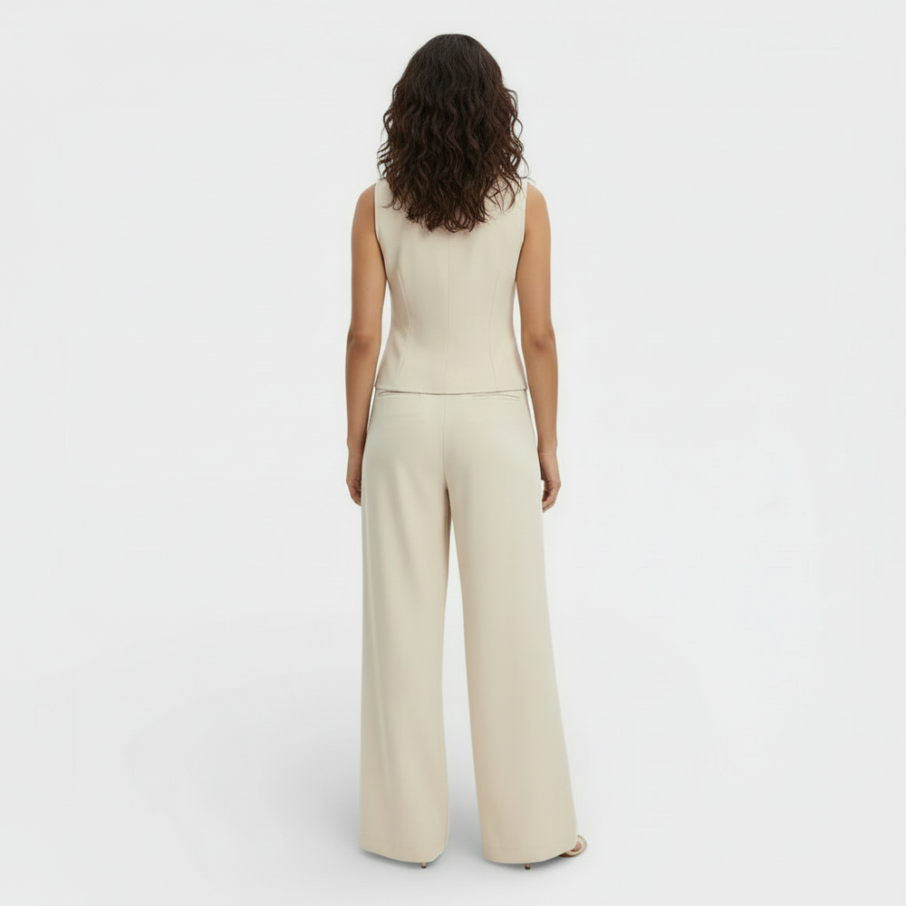 Elegant Women's Vest and Pants Set