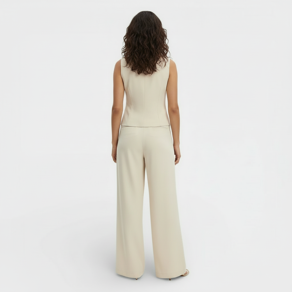 Elegant Women's Vest and Pants Set