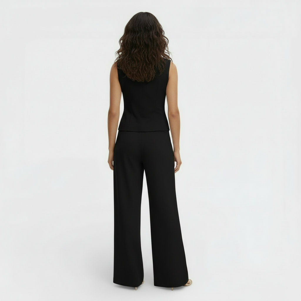 Elegant Women's Vest and Pants Set