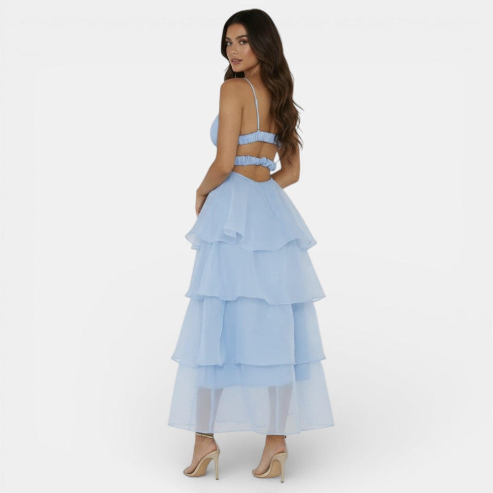 Women's Organza V-Neck Dress