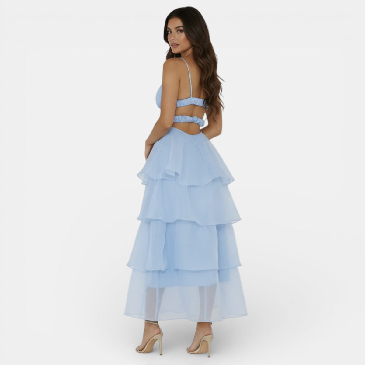 Women's Organza V-Neck Dress