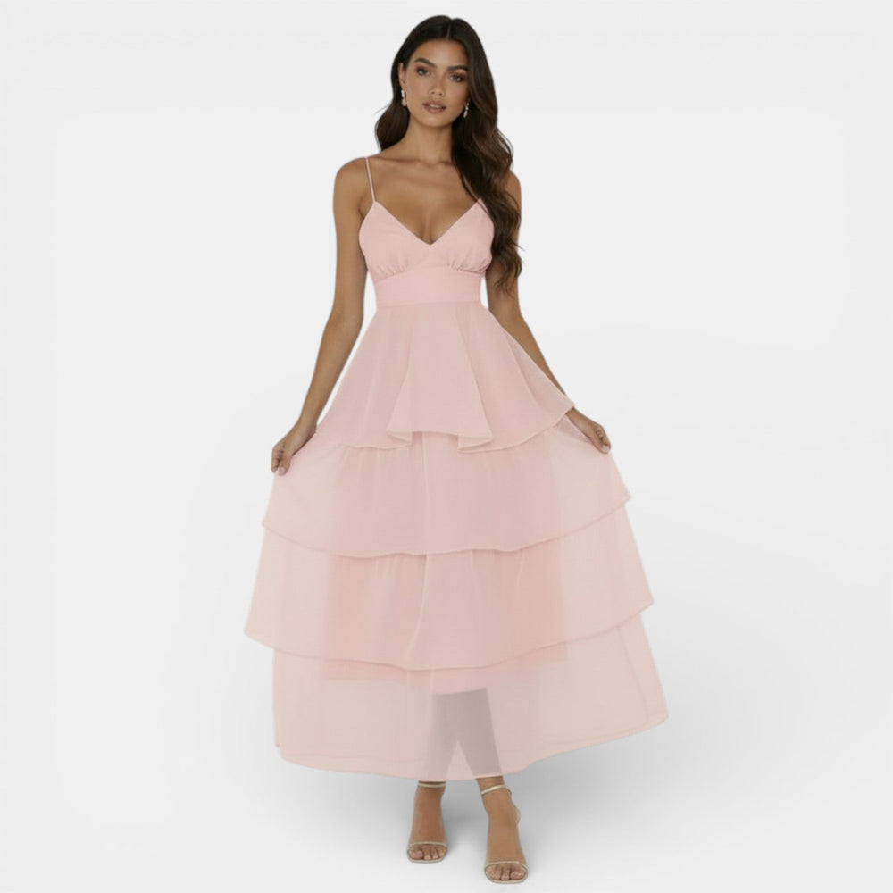 Women's Organza V-Neck Dress