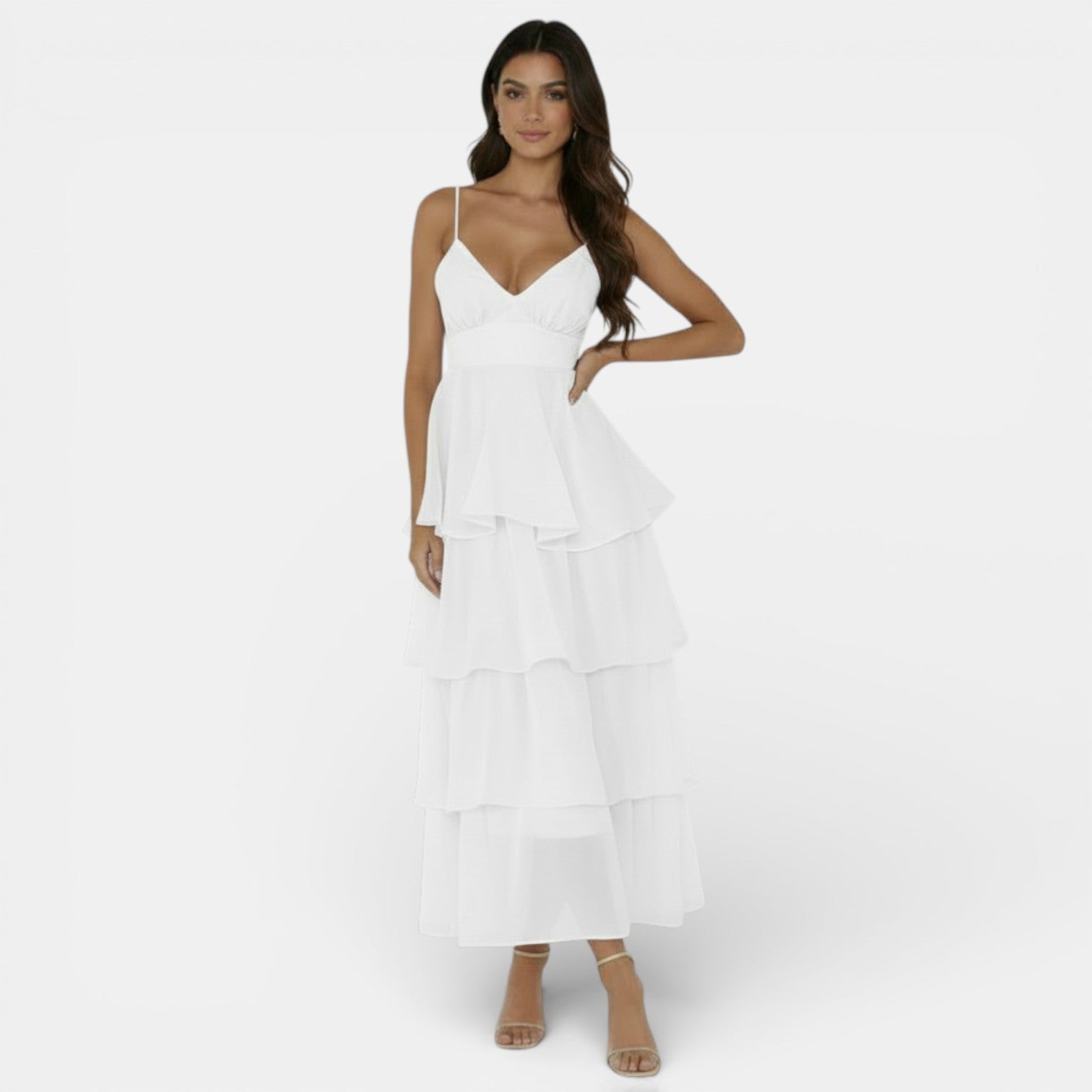 Women's Organza V-Neck Dress