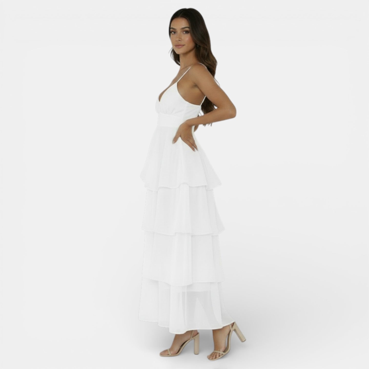 Women's Organza V-Neck Dress