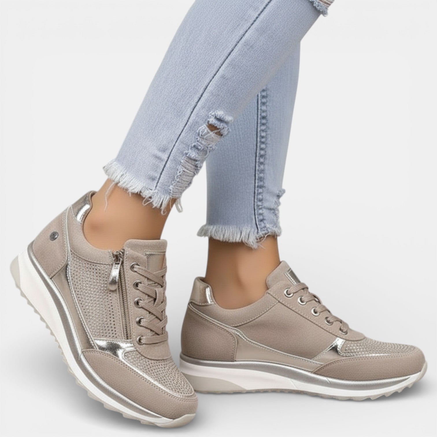 Women's Orthopedic Shining Platform Shoes