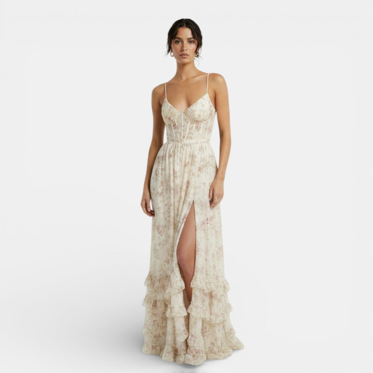 Women's Long Floral Boho Dress
