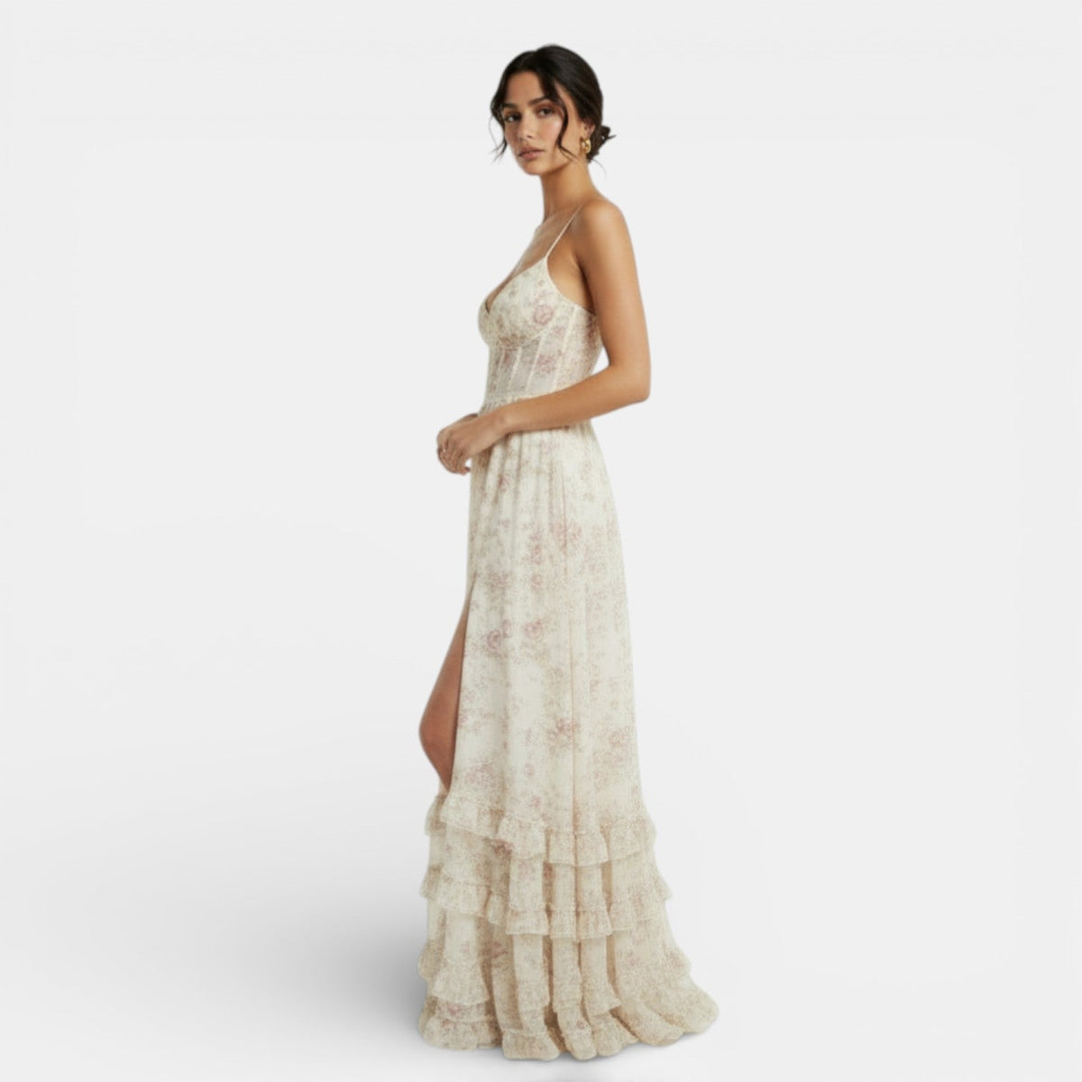 Women's Long Floral Boho Dress