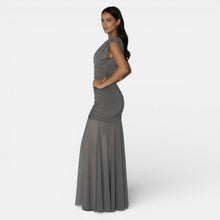 Irregular Long Mesh Dress