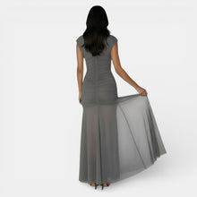 Irregular Long Mesh Dress