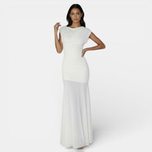 Irregular Long Mesh Dress