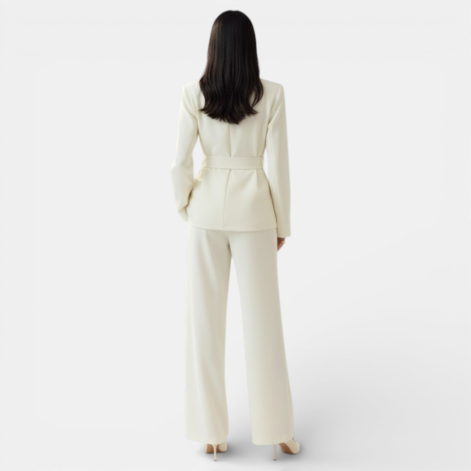 Women's Lace-up Blazer Suit Set