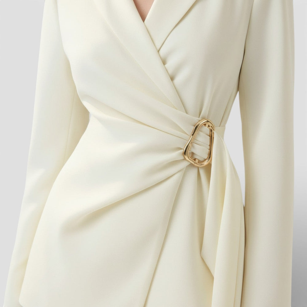 Women's Lace-up Blazer Suit Set