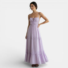 Backless Maxi Dress with Straps