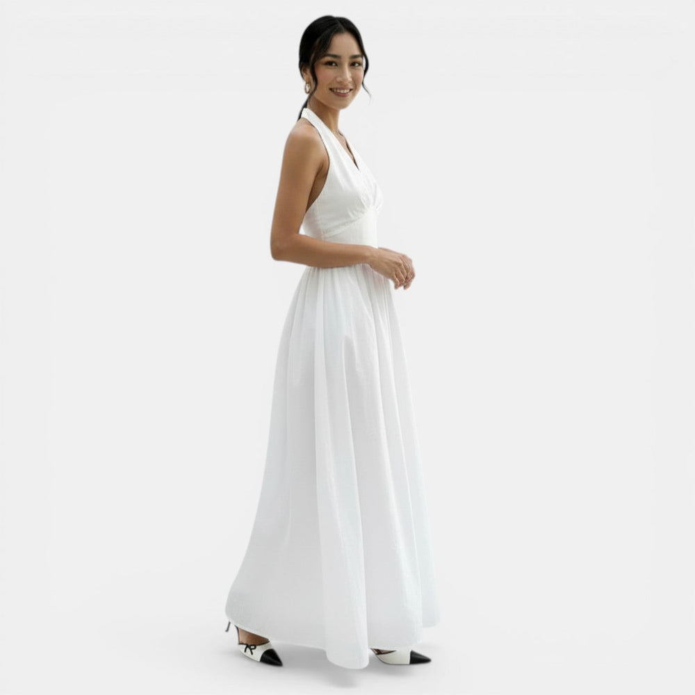 Women's Summer Lace Halter Maxi Dress