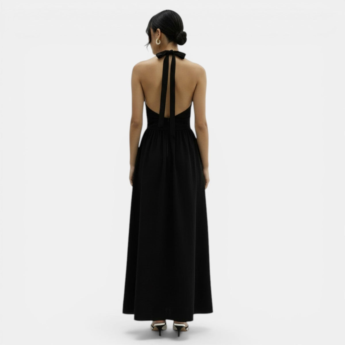 Women's Summer Lace Halter Maxi Dress