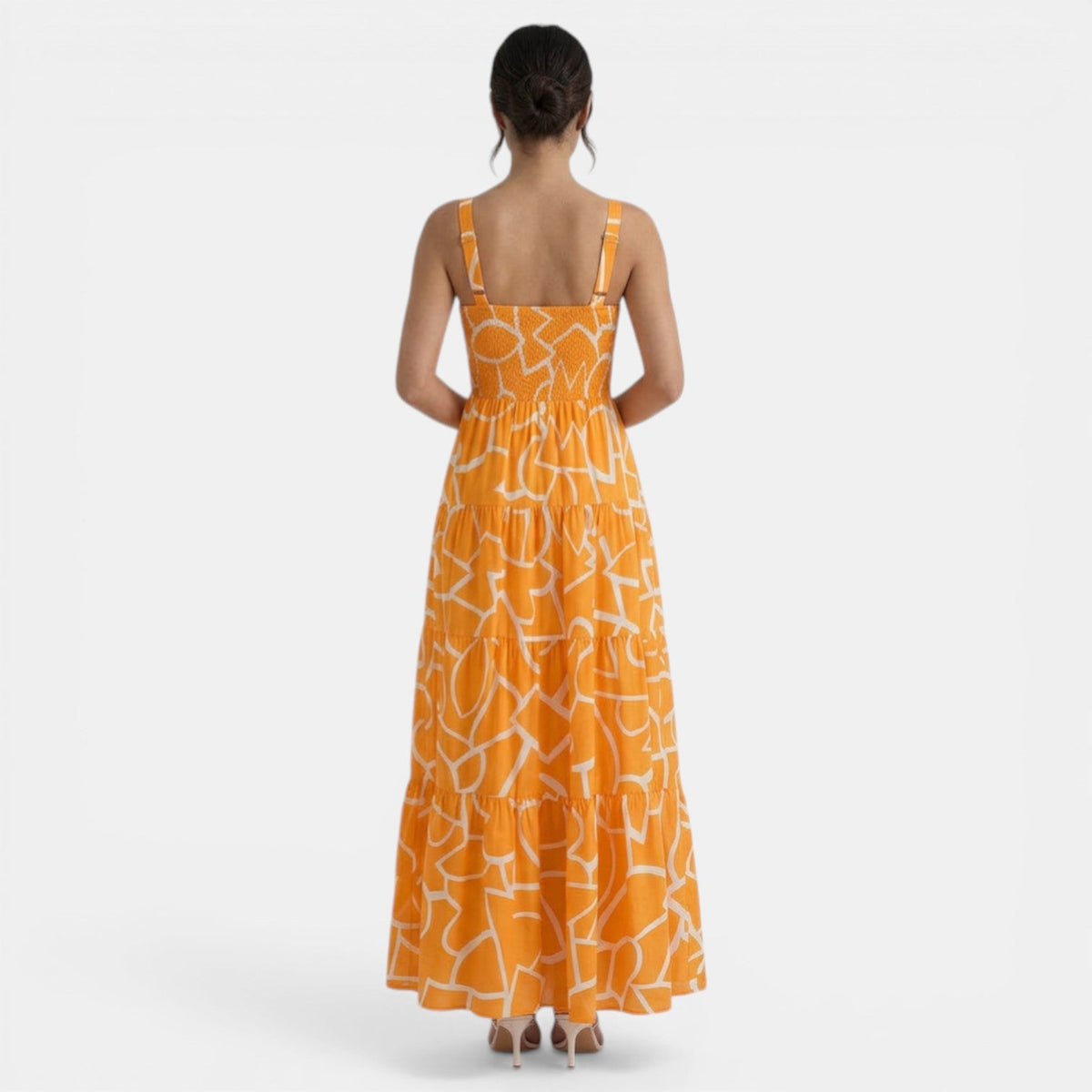 Women's Geometric Print Maxi Dress