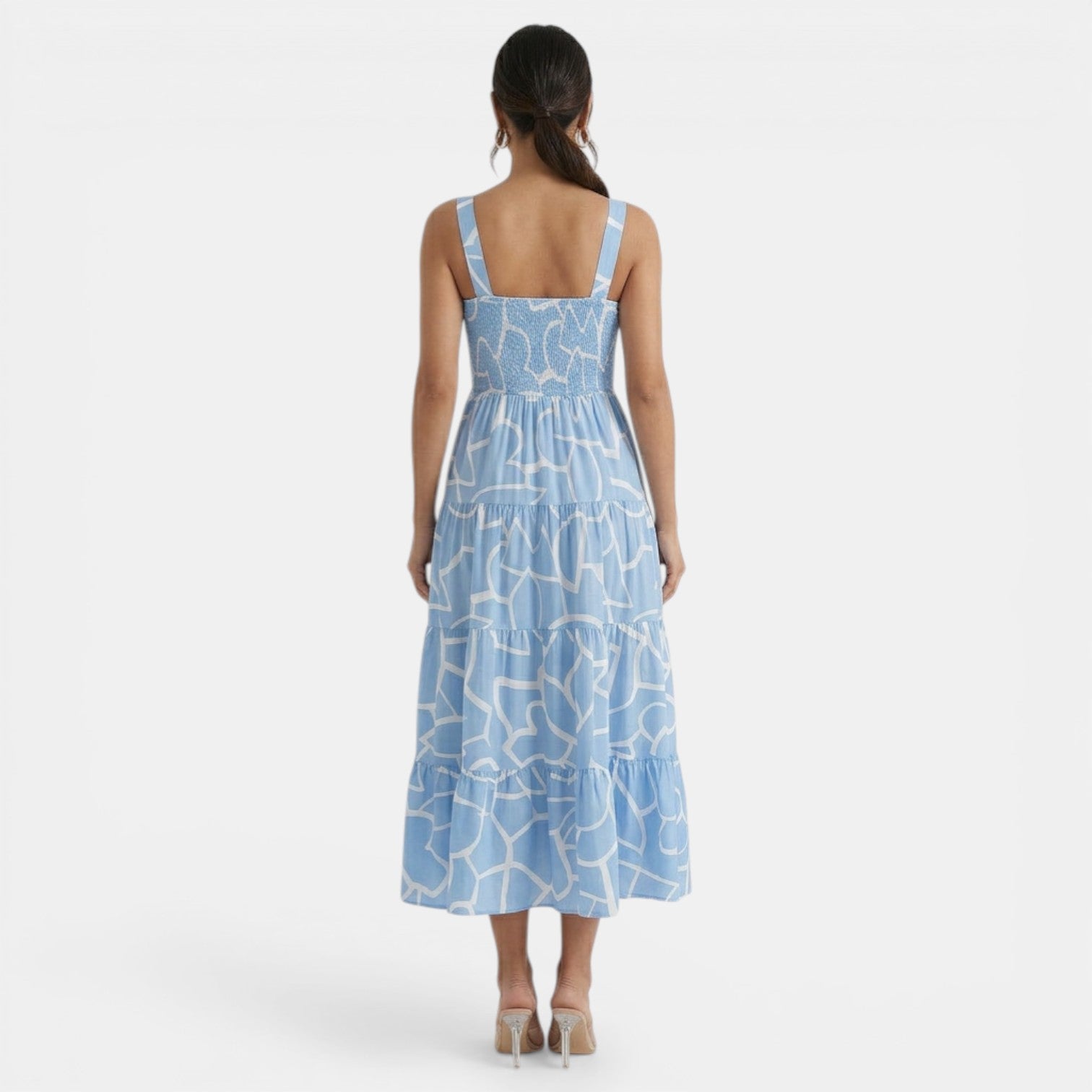 Women's Geometric Print Maxi Dress
