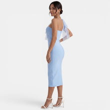 One Shoulder Party Midi Dress