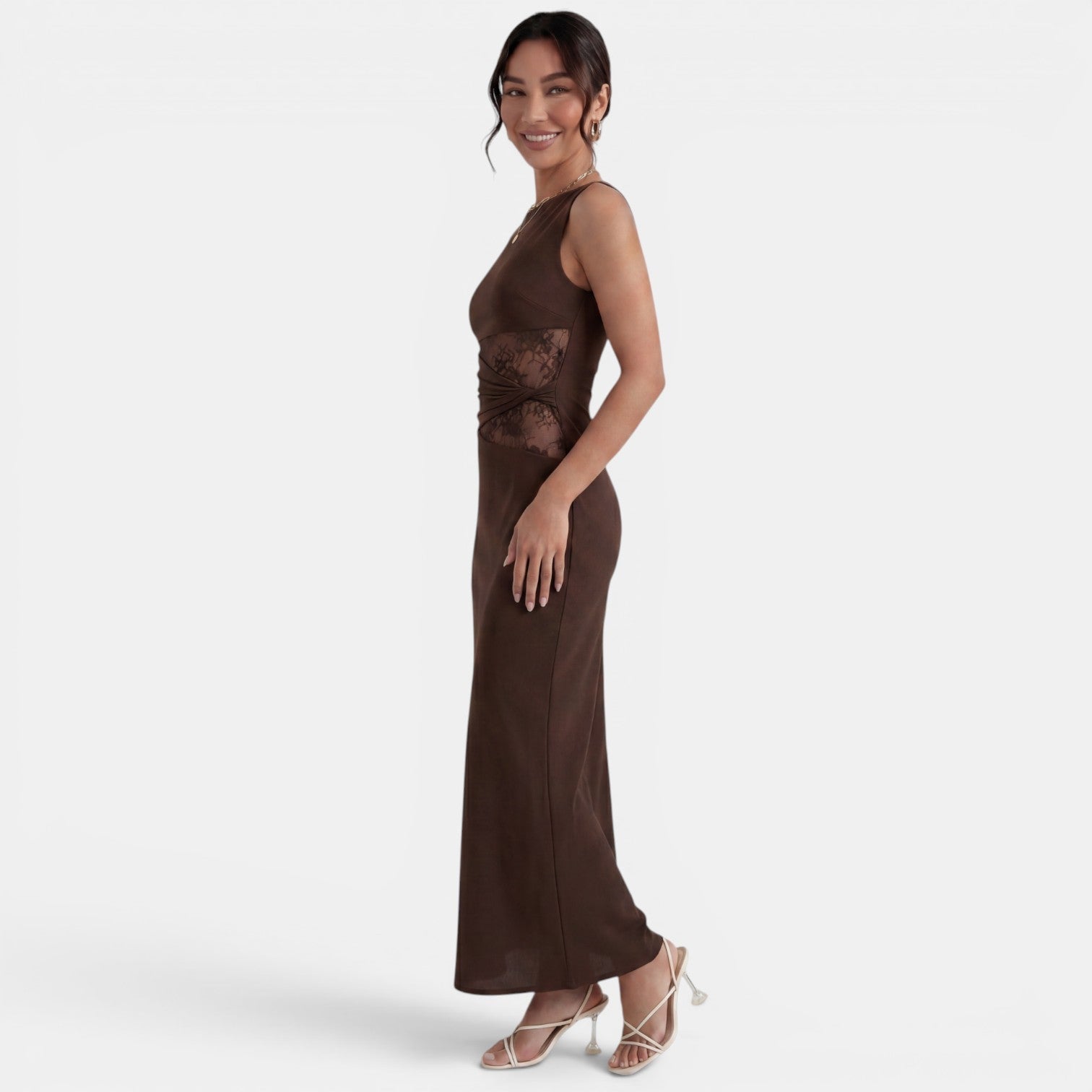 Elegant Women's Lace Maxi Dress