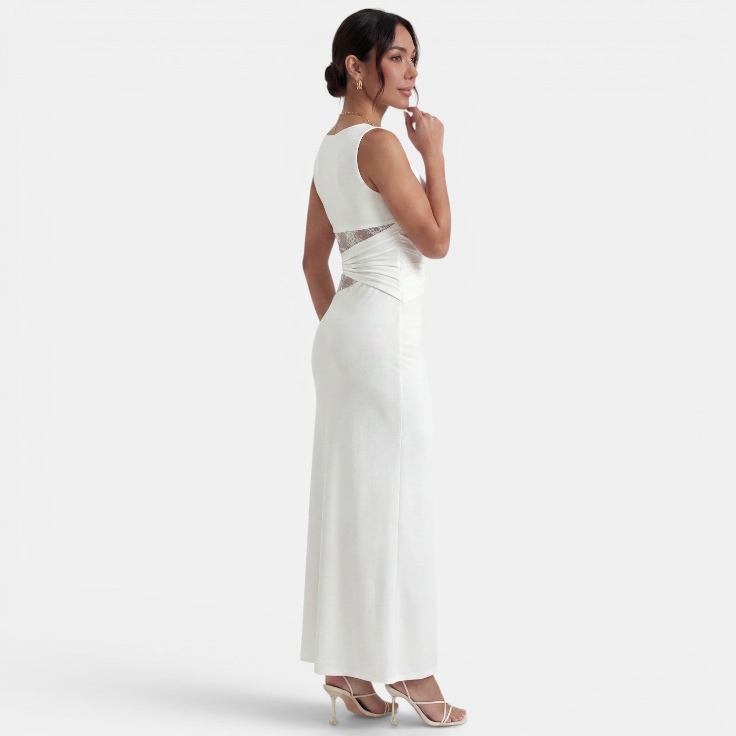 Elegant Women's Lace Maxi Dress