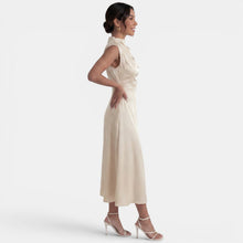 Women's Elegant High Neck Midi Dress