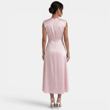 Women's Elegant High Neck Midi Dress