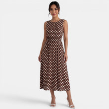 Women's Summer Polka Dot Midi Dress