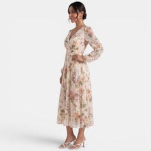 Elegant Floral Midi Dress for Women
