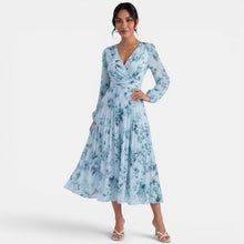 Elegant Floral Midi Dress for Women