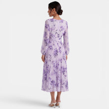Elegant Floral Midi Dress for Women