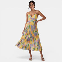 Women's Yellow Summer Midi Dress
