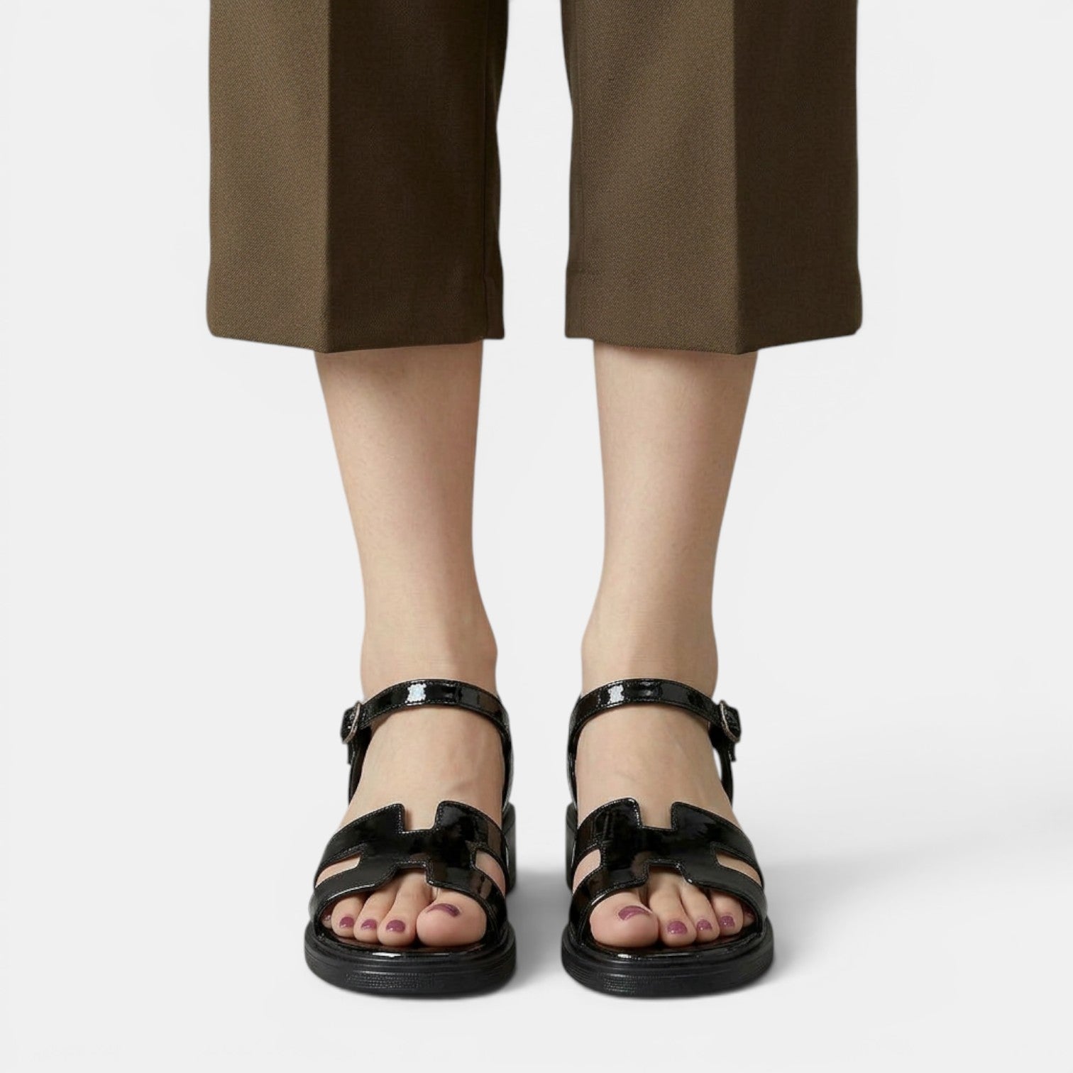 Women's Low-Heel Ankle-Strap Sandals