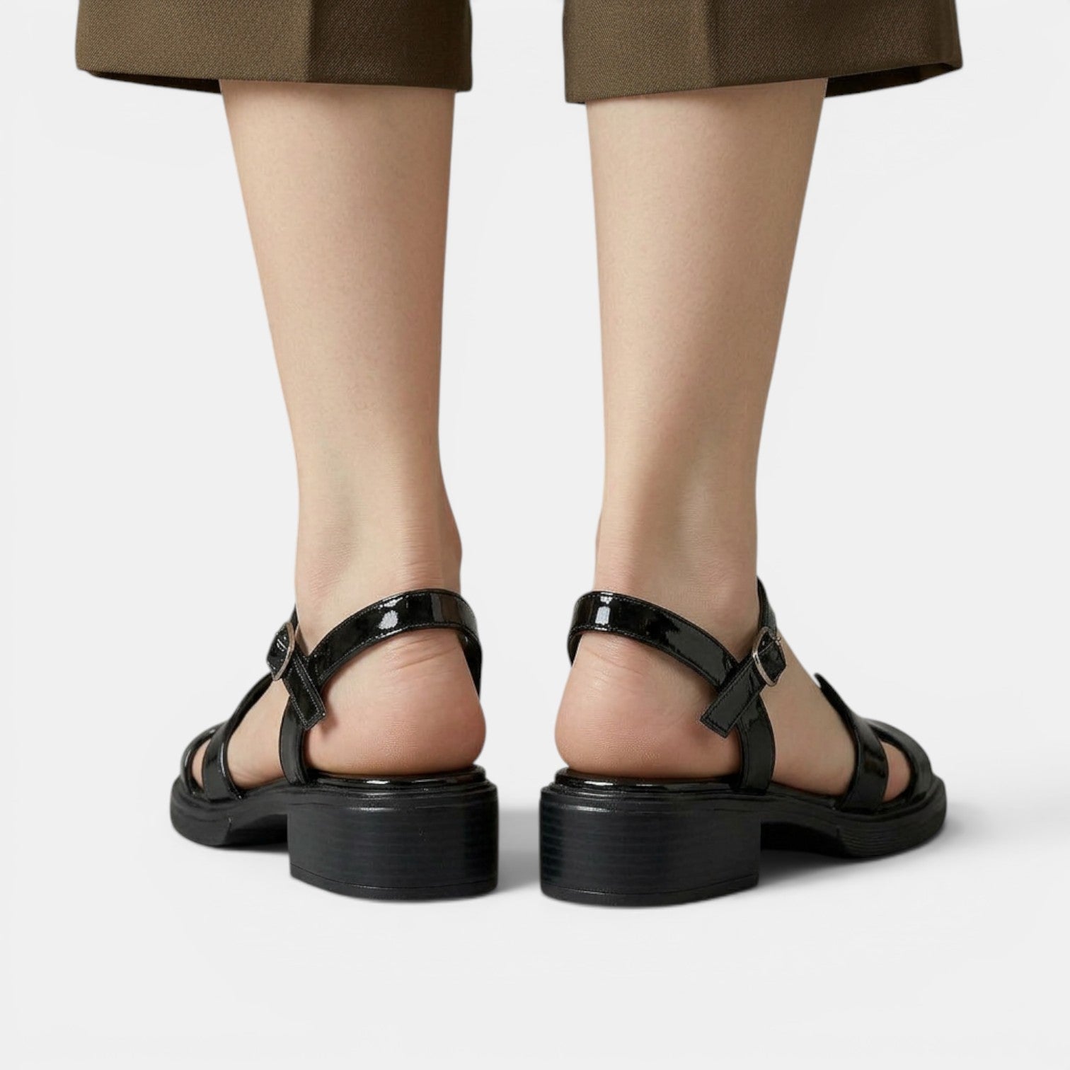 Women's Low-Heel Ankle-Strap Sandals