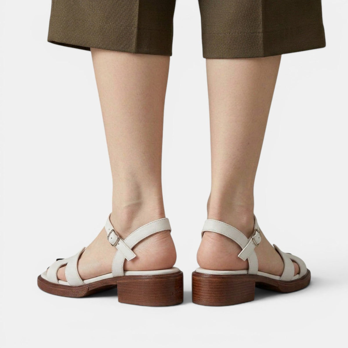 Women's Low-Heel Ankle-Strap Sandals