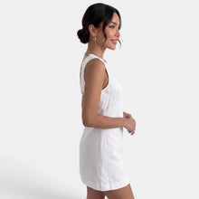 Women's V-Neck Linen Summer Mini Dress