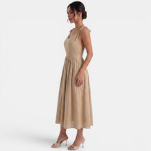 Summer A-Line Linen Midi Dress