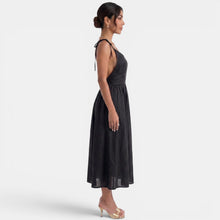 Summer A-Line Linen Midi Dress