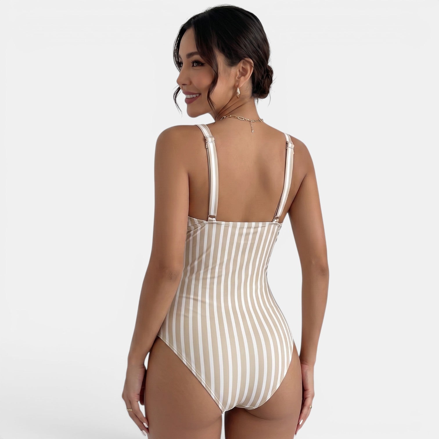Women's Tummy Control V-Neck Swimsuit