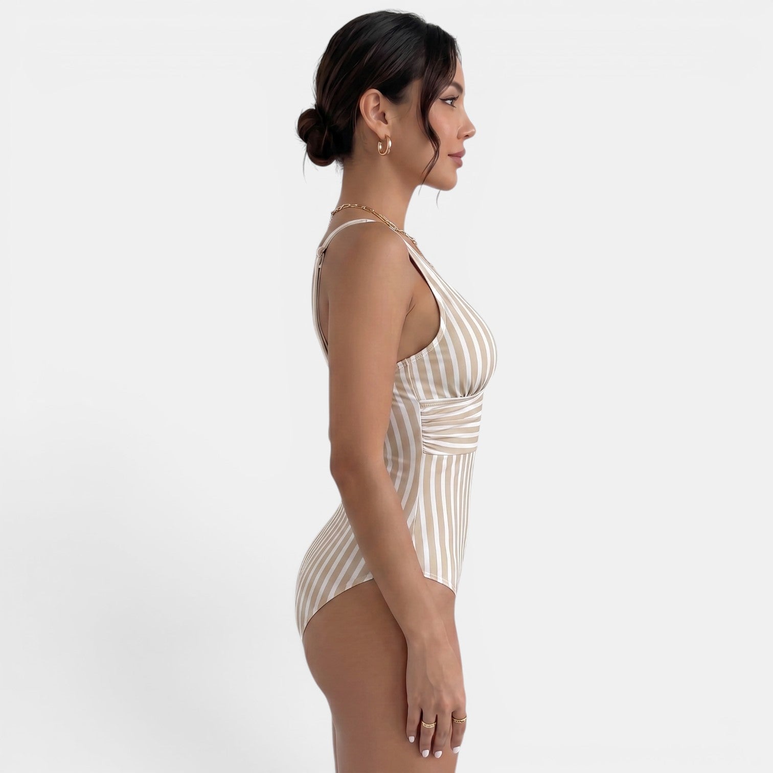 Women's Tummy Control V-Neck Swimsuit