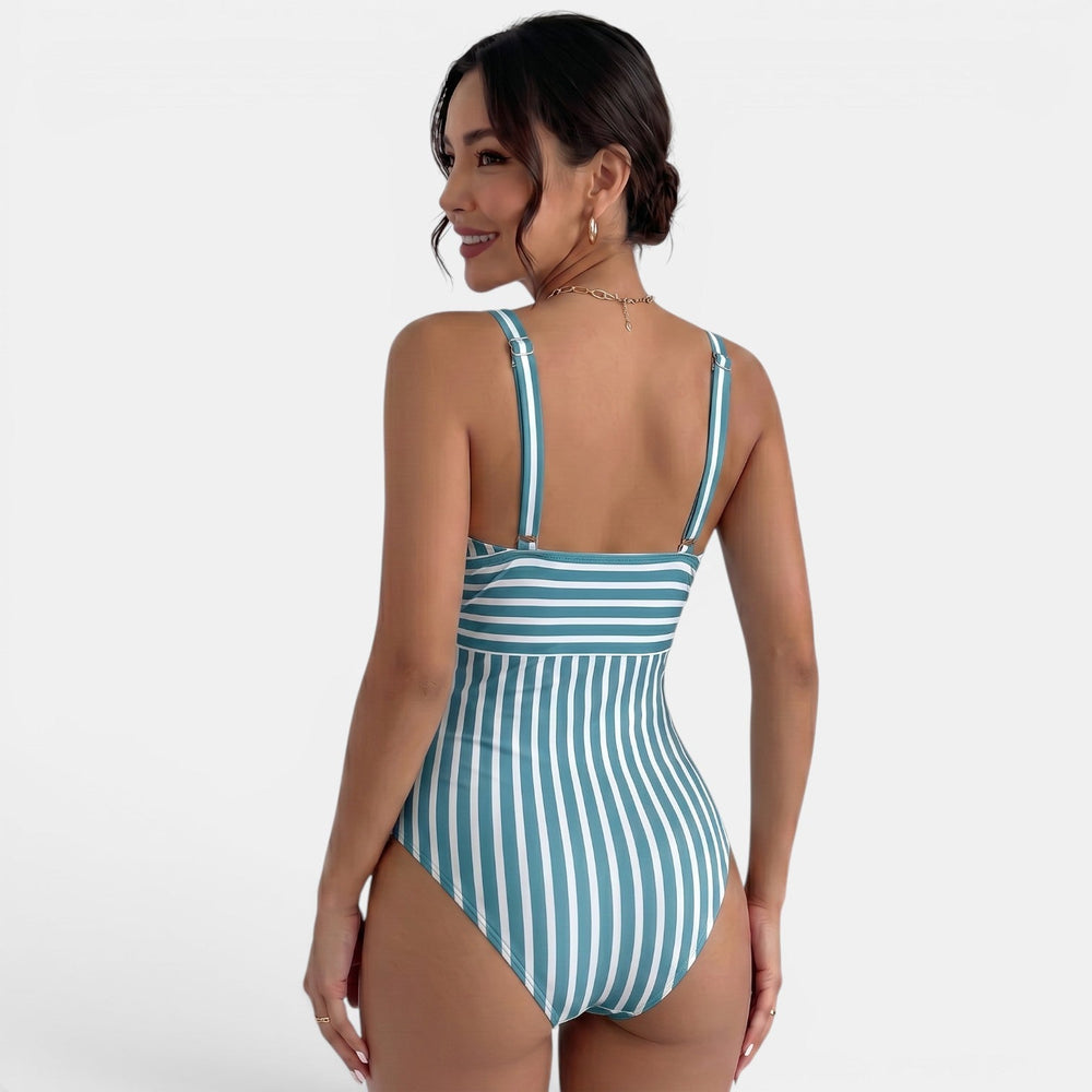Women's Tummy Control V-Neck Swimsuit
