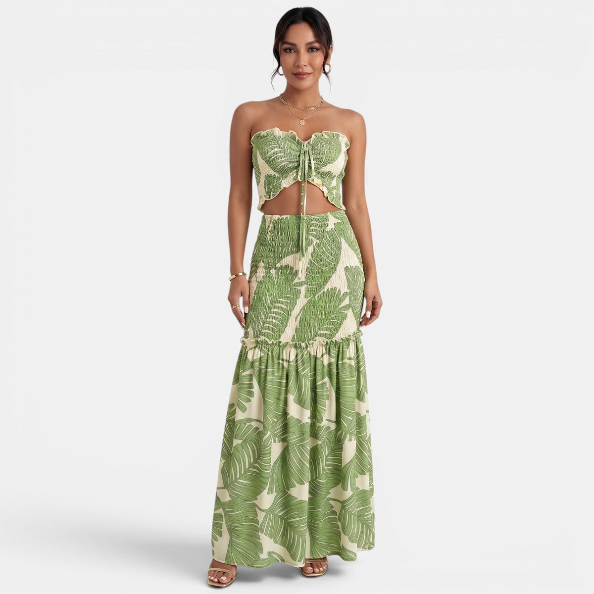Floral Halter Maxi Dress