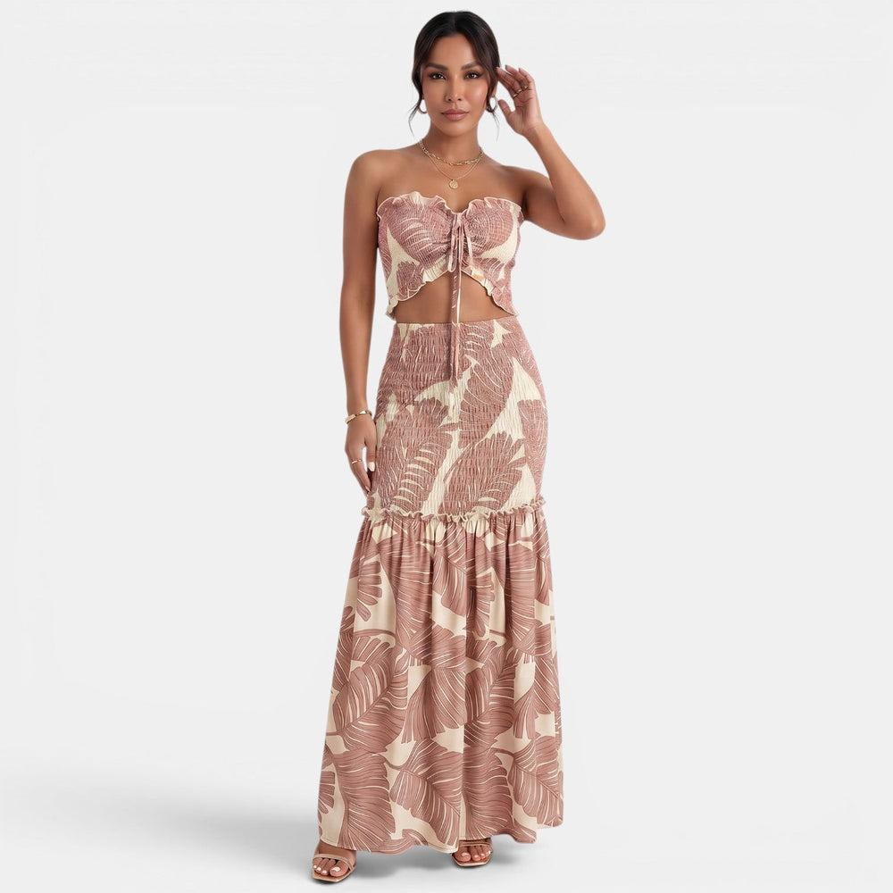 Floral Halter Maxi Dress