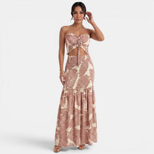 Floral Halter Maxi Dress