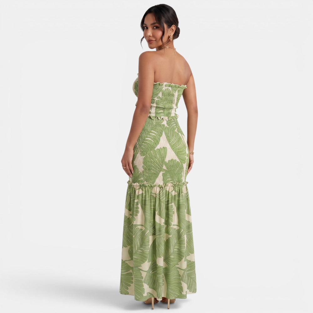 Floral Halter Maxi Dress